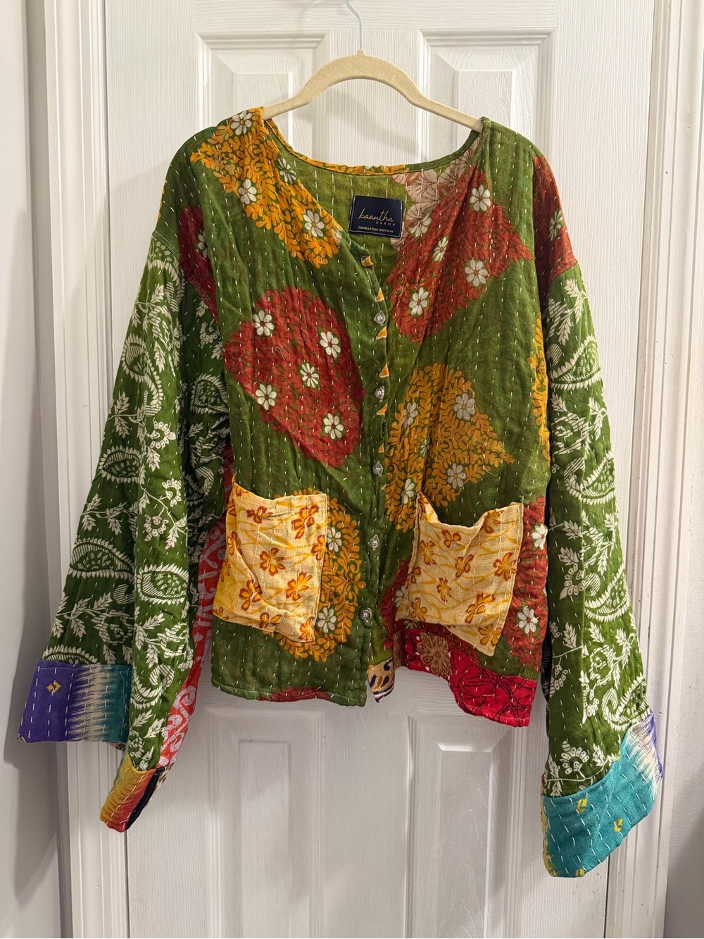 Reversible Kantha Jacket - Picture 2 of 14